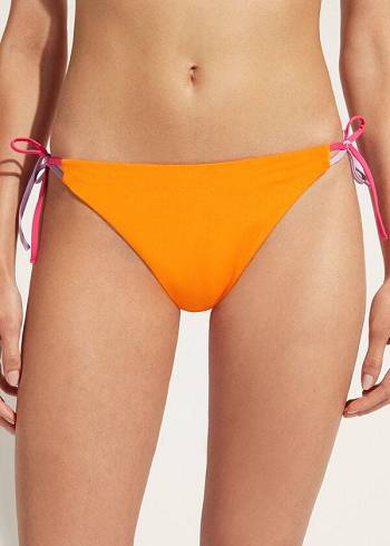 Abajo De Bikini Calzedonia String Tokyo Mujer Naranjas | CL1624GL