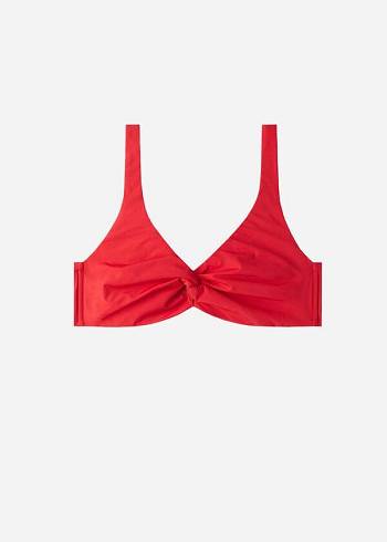 Arriba De Bikini Calzedonia Balconette Indonesia Eco cobey Mujer Rojas | CL1676GL