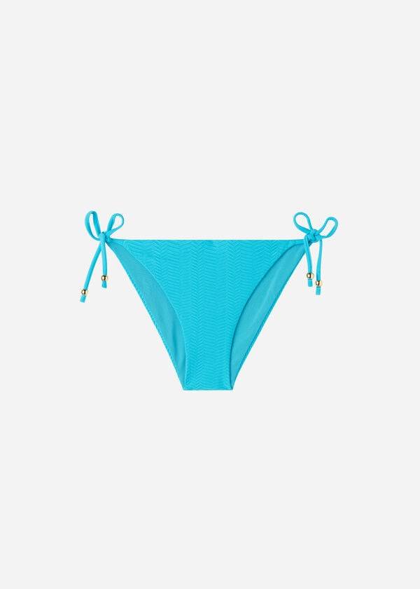 Abajo De Bikini Calzedonia Chevron String Casablanca Mujer Turquesa Verde | CL1358OR