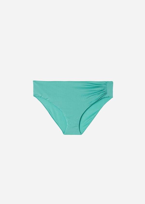 Abajo De Bikini Calzedonia High Cintura Indonesia Eco Mujer Turquesa | CL1426NB