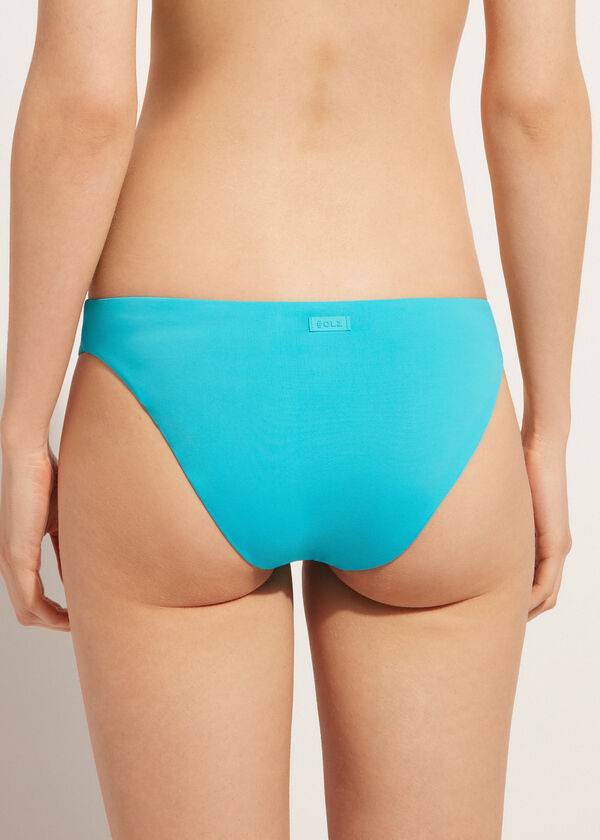 Abajo De Bikini Calzedonia Indonesia Eco Low rise Mujer Turquesa | CL1476VD