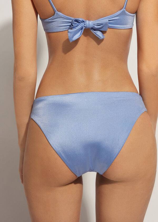 Abajo De Bikini Calzedonia Sequined Cannes Mujer Azules | CL1535RW