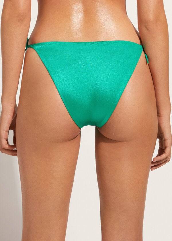 Abajo De Bikini Calzedonia String Cannes Mujer Verde | CL1584QZ