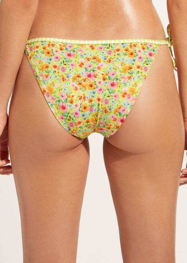 Abajo De Bikini Calzedonia String Siviglia Mujer Amarillo | CL1616UT