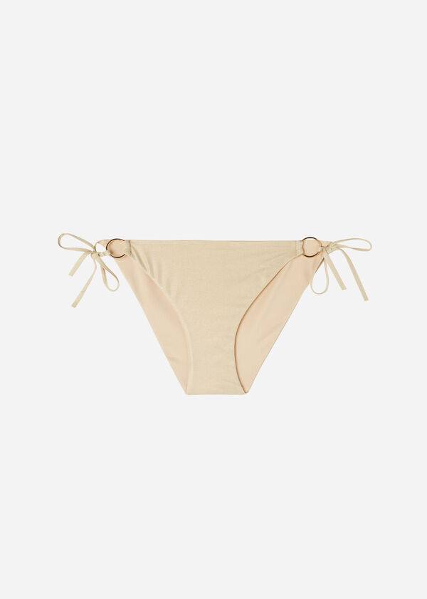 Abajo De Bikini Calzedonia String Tie Abu Dhabi Mujer Doradas | CL1620AP