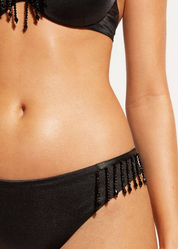 Abajo De Bikini Calzedonia Taipei Mujer Negras | CL1627KI