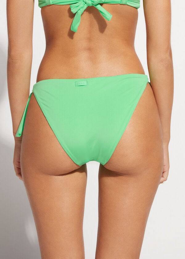Abajo De Bikini Calzedonia Tied Indonesia Eco Mujer Verde Menta | CL1647SO
