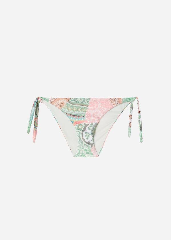 Abajo De Bikini Calzedonia Tied Saint Tropez Mujer Verde | CL1654LH