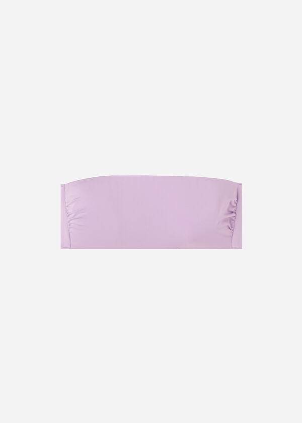Arriba De Bikini Calzedonia Acolchado Bandeau Indonesia Eco Strapless Mujer Moradas | CL1808JJ