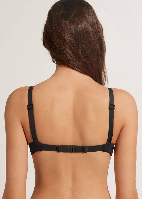 Arriba De Bikini Calzedonia Acolchado Push-Up Indonesia Mujer Negras | CL1852OR