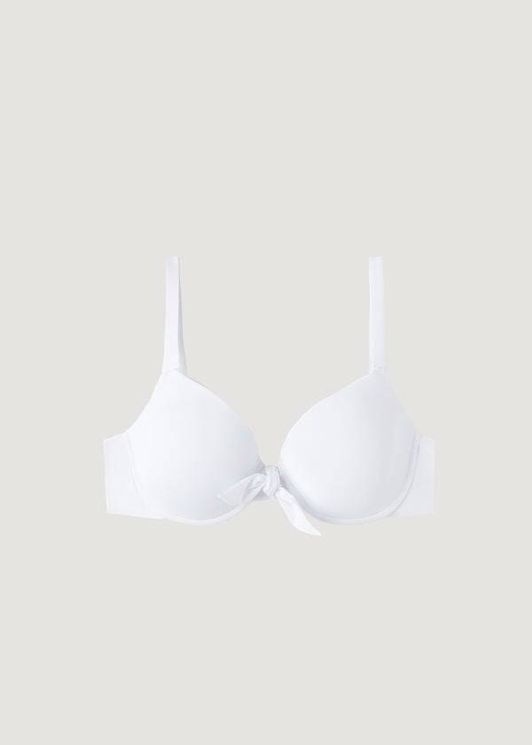 Arriba De Bikini Calzedonia Acolchado Push-Up Indonesia Mujer Blancas | CL1855SO
