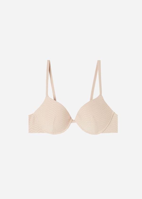 Arriba De Bikini Calzedonia Acolchado Push-up The Hamptons Mujer Beige | CL1881SO