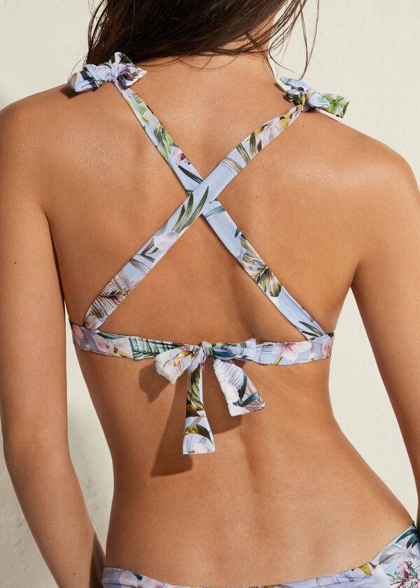 Arriba De Bikini Calzedonia Acolchado Triangle Atene Mujer Multicolor | CL1893BC