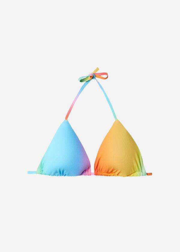 Arriba De Bikini Calzedonia Acolchado Triangle Barcellona Mujer Multicolor | CL1895MA