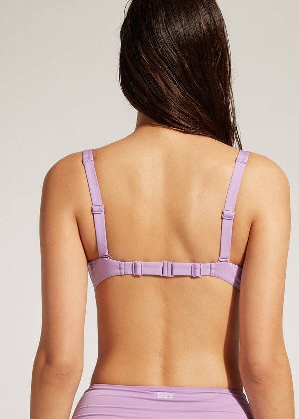 Arriba De Bikini Calzedonia Balconette Indonesia Eco Mujer Moradas | CL1670OR
