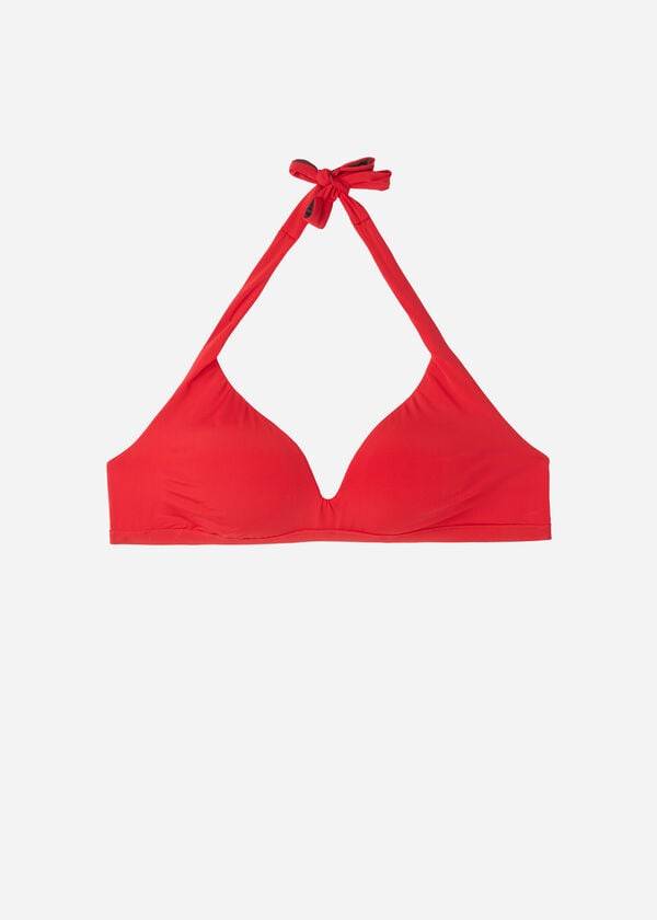 Arriba De Bikini Calzedonia Soft Acolchado Triangle Indonesia Mujer Rojas | CL1969CE
