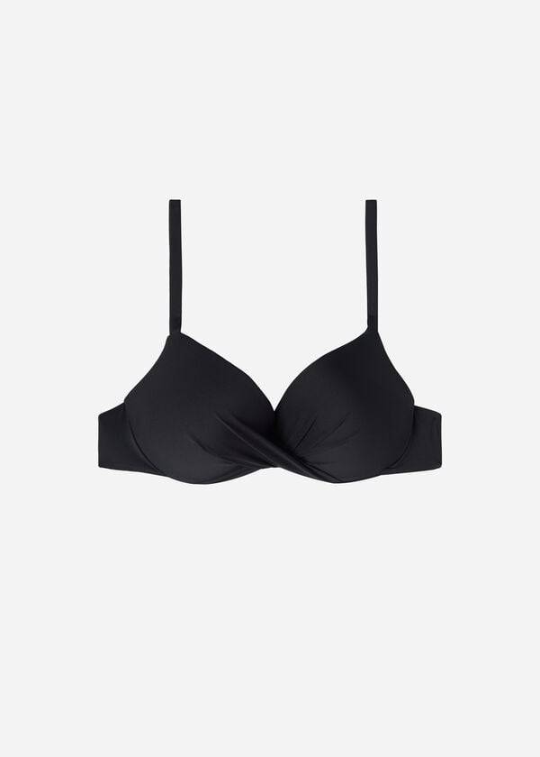 Arriba De Bikini Calzedonia Super Acolchado Push Up Indonesia Eco cobey Mujer Negras | CL1978TV