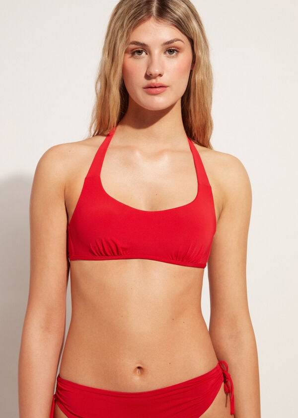 Arriba De Bikini Calzedonia Tank-Estilo Indonesia Mujer Rojas | CL2010AP