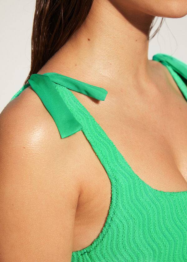 Arriba De Bikini Calzedonia Tank Mykonos Mujer Turquesa Verde | CL1984AP