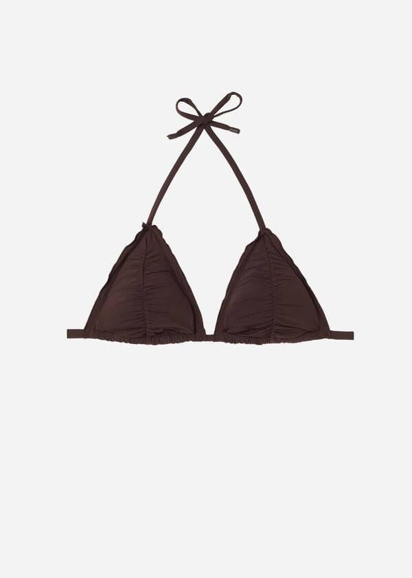 Arriba De Bikini Calzedonia Triangle String Islamorada Mujer Cafe | CL2048VD