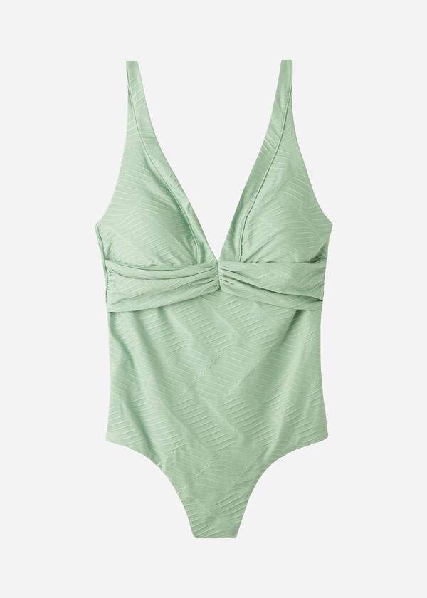 Bañadores Calzedonia Acolchado One-Piece Genova Mujer Verde | CL2174LH