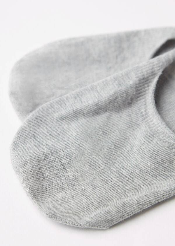 Calcetines Calzedonia Algodon Invisible Hombre Gris | CL2902ZG