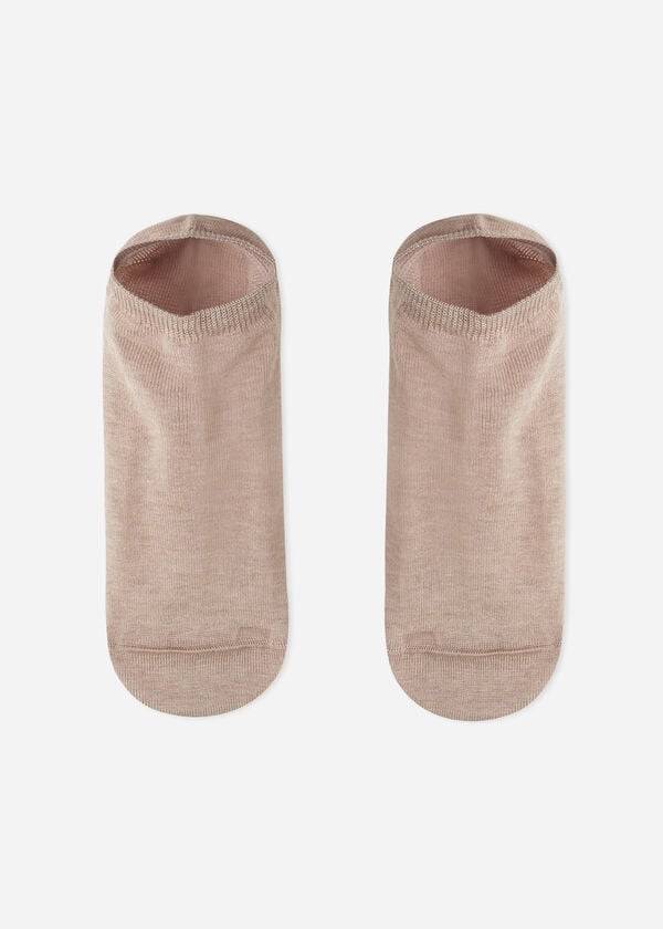 Calcetines Calzedonia Algodon No-Show Hombre Beige | CL2898BC