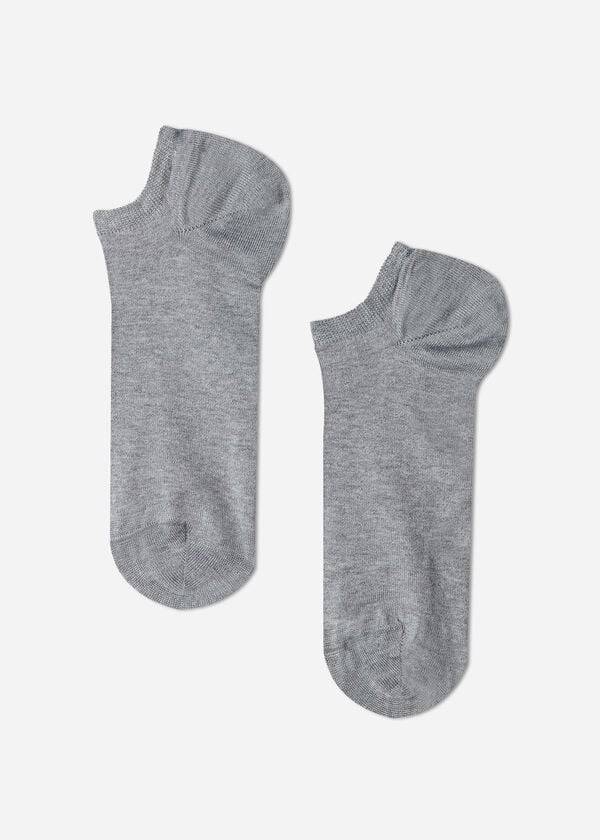 Calcetines Calzedonia Algodon No-Show rosa Mujer Gris | CL2290TV