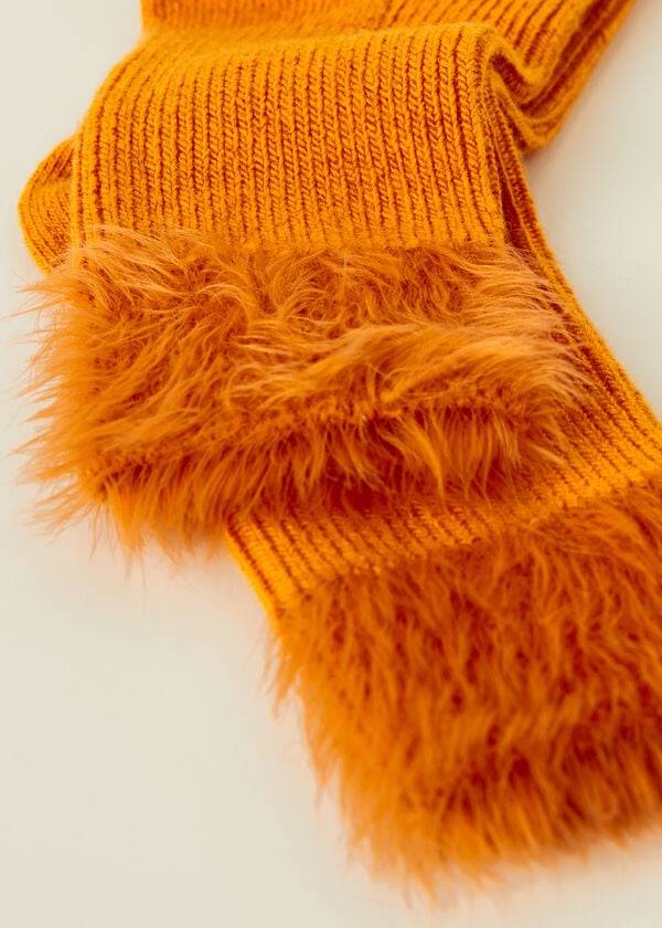Calcetines Calzedonia Cashmere Corta with Soft Trim Mujer Naranjas | CL2359LH