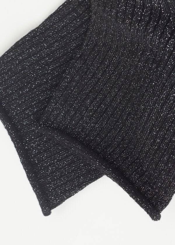 Calcetines Calzedonia Corta with Glitter Mujer Negras | CL2525OR