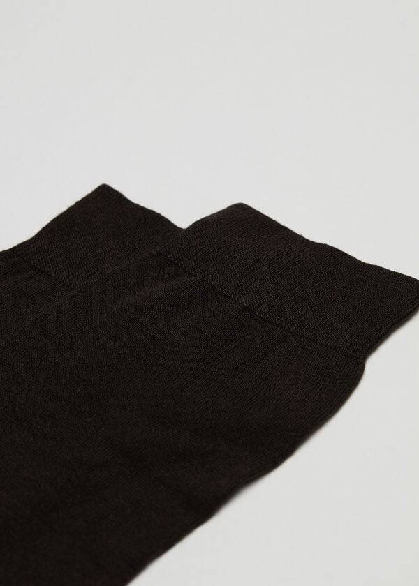 Calcetines Calzedonia Crew with Cashmere Hombre Marrones | CL2827BC