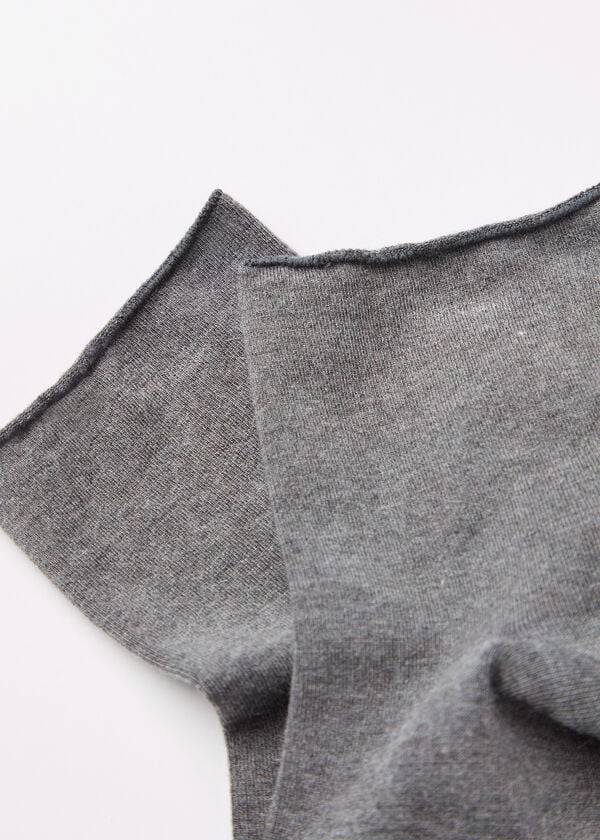 Calcetines Calzedonia Cuffless Cashmere Corta Mujer Plateadas | CL2384ZG