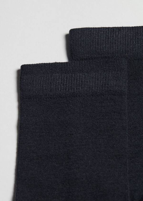 Calcetines Calzedonia Lana and Algodon Crew Hombre Azules | CL2801BC