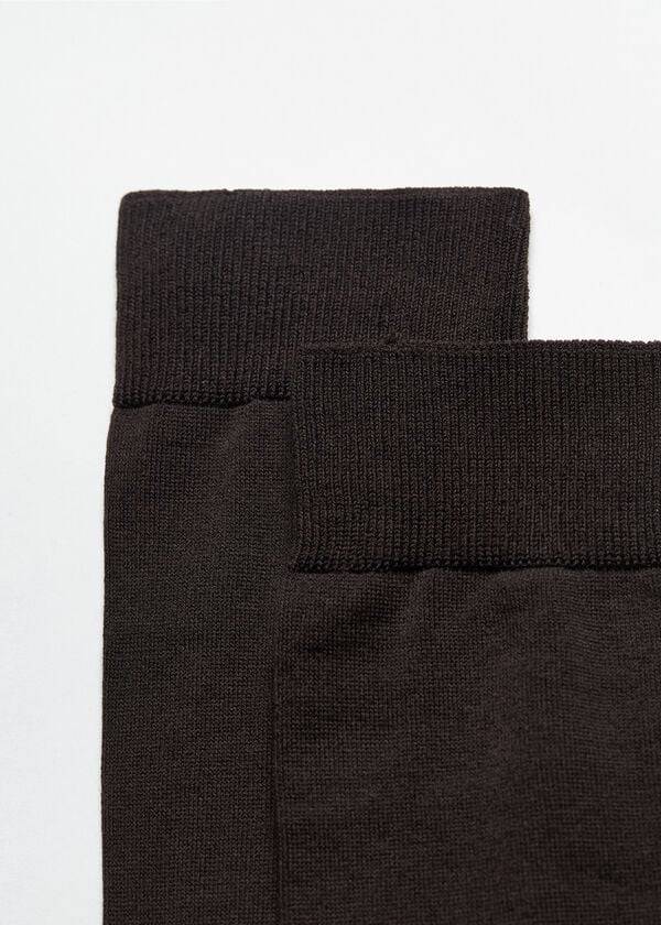 Calcetines Calzedonia Stretch Algodon Long Hombre Marrones | CL2772OR