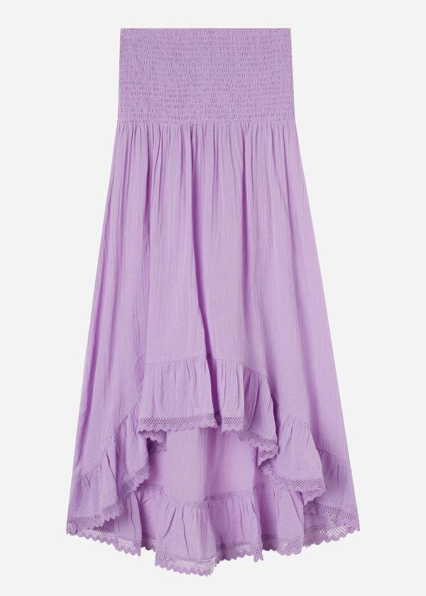 Cubrirlos Calzedonia Algodon Convertible Vestido Mujer Moradas | CL2068JJ