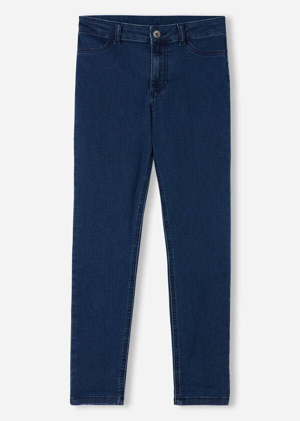 Jeans Calzedonia Push-up and soft touch Mujer Azul Marino | CL2609EX
