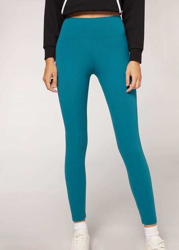 Leggins Calzedonia Active Mujer Azules | CL2619LH