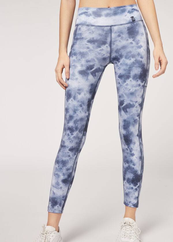 Leggins Calzedonia Soft Touch Atléticos Mujer Azul Marino | CL2688XF