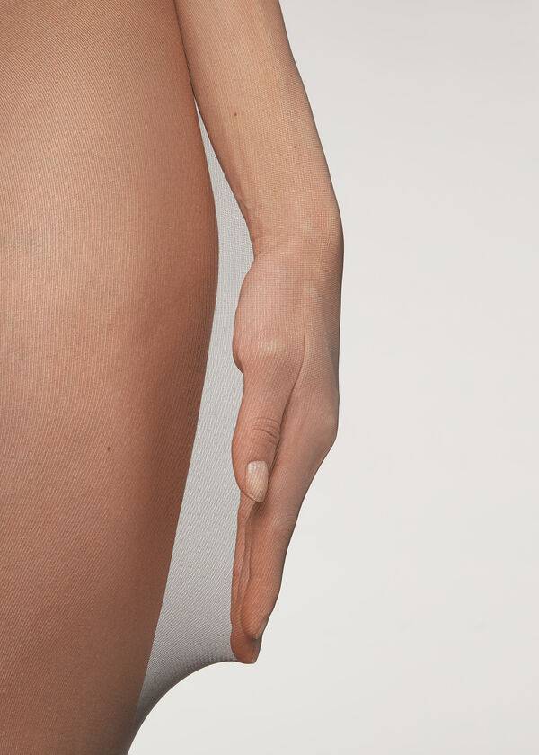 Mallas Calzedonia 20 Denier Seamless Totally Invisible Sheer Mujer Gris | CL1151PQ