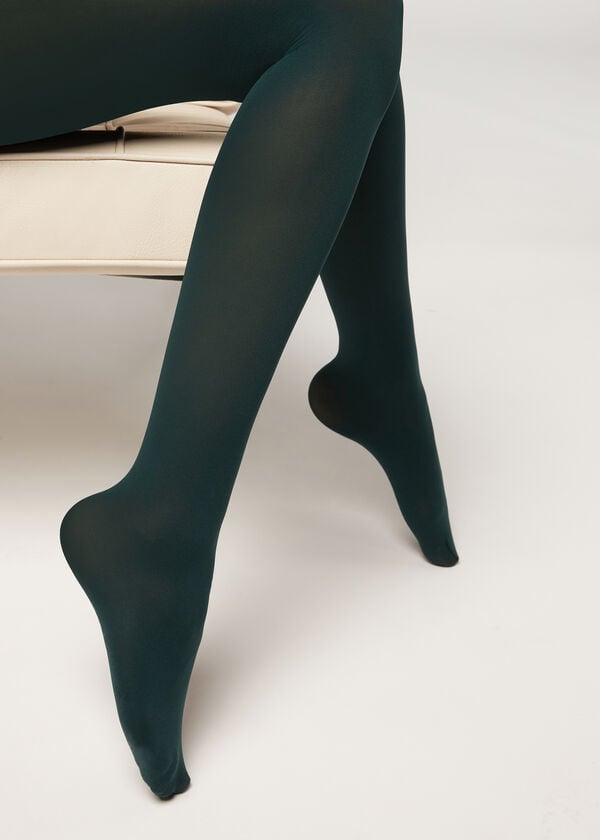 Mallas Calzedonia 50 Denier Total Comodidad Soft Touch Patterned Mujer Verde | CL1074AP