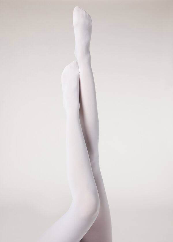 Mallas Calzedonia 50 Denier Total Comodidad Soft Touch Patterned Sexy Mujer Blancas | CL1081KI