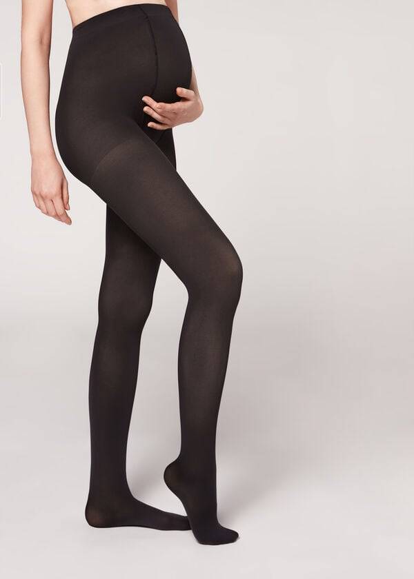 Mallas Calzedonia 60 Maternity Denier Mujer Negras | CL1004LH
