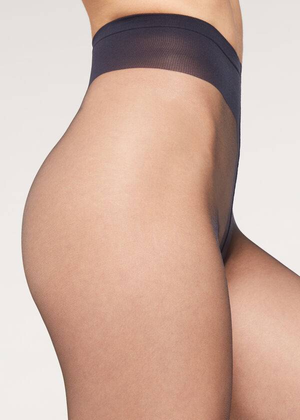 Mallas Calzedonia 8 Denier Ultra Sheer Mujer Azules | CL1217BC